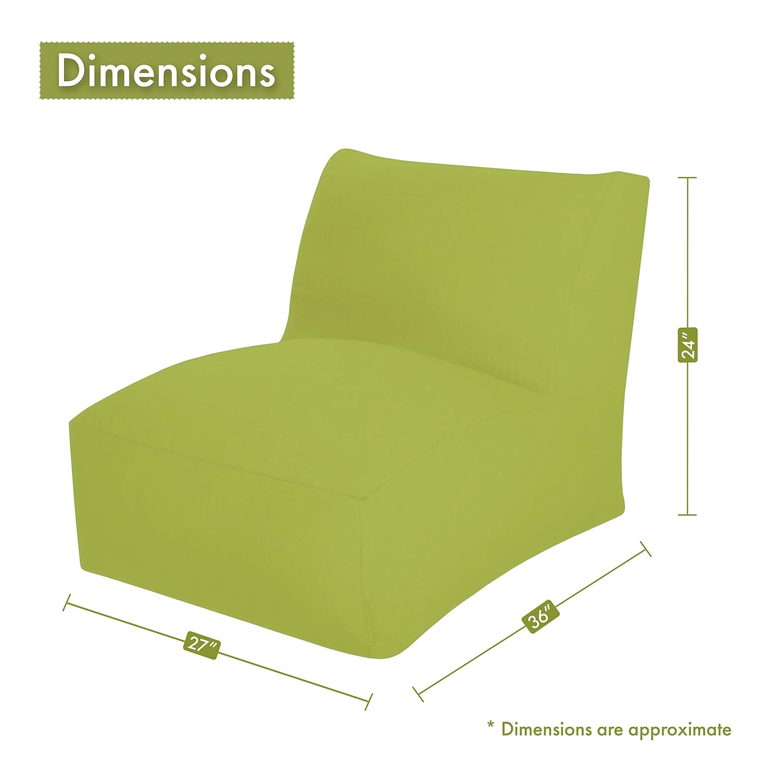 Large Bean Bag Chair for Adult - Kids Outdoor Bean Bag Chair recension och pris