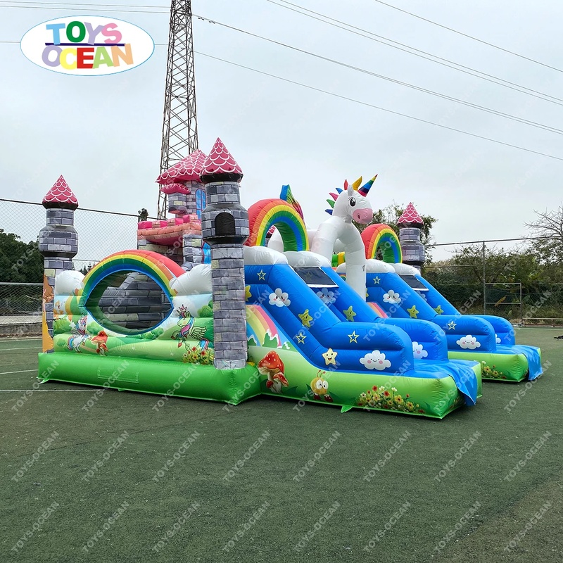 Customized Large Outdoor Playg - Kids Outdoor Jumping Castle recension och pris