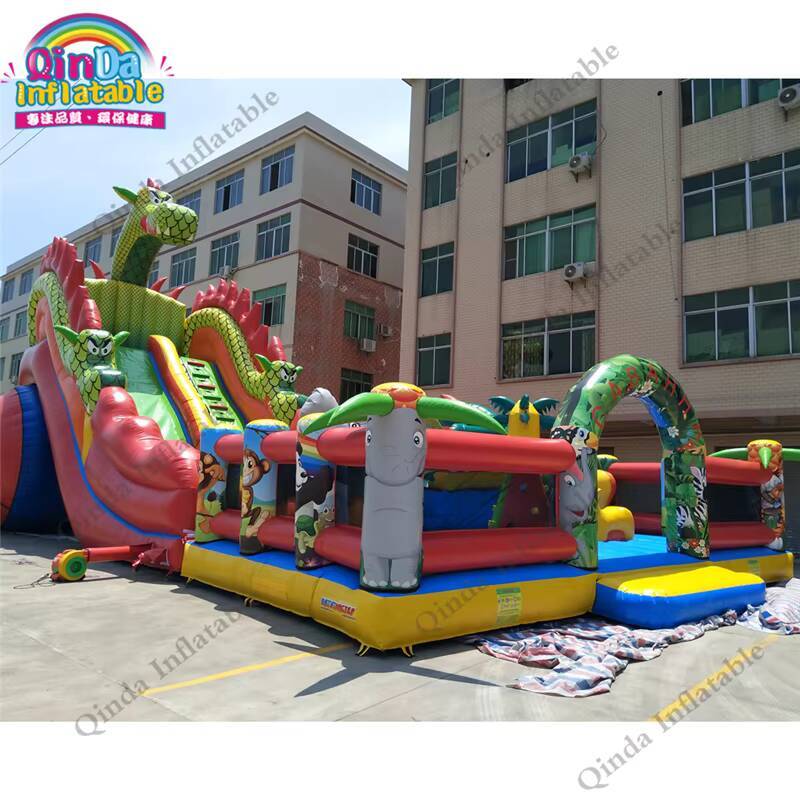 17*11m Large Inflatable Castle - Kids Outdoor Jumping Castle recension och pris