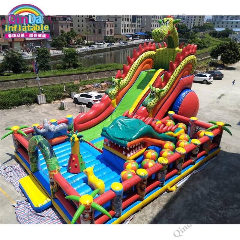 17*11m Large Inflatable Castle - Kids Outdoor Jumping Castle recension och pris