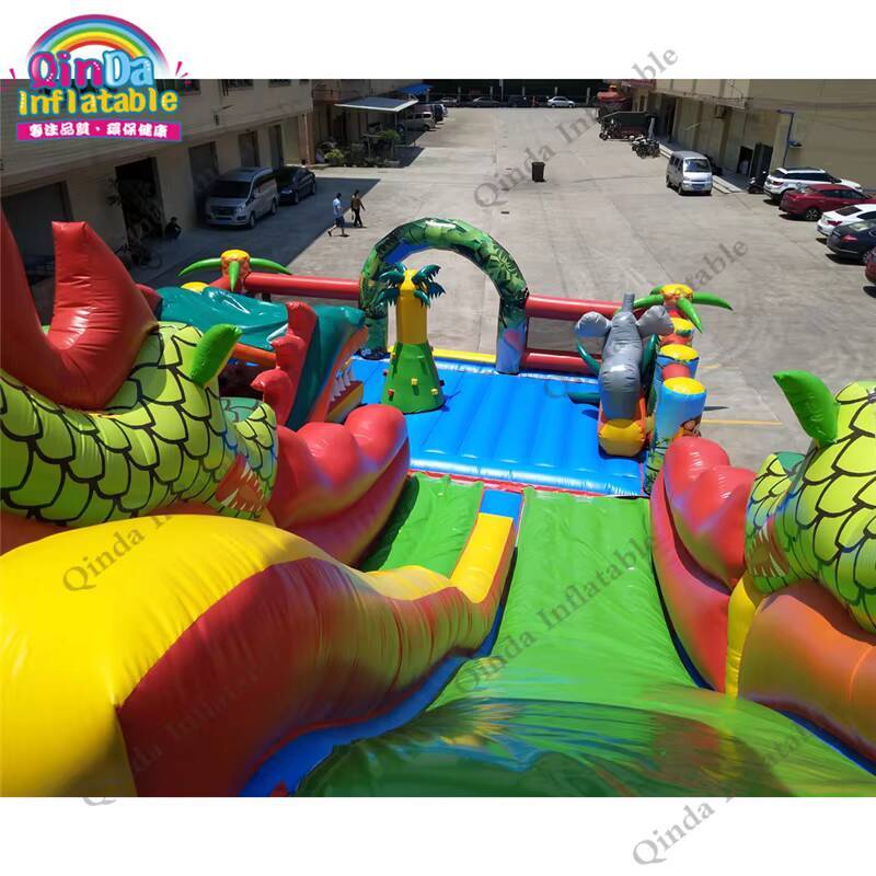 17*11m Large Inflatable Castle - Kids Outdoor Jumping Castle recension och pris