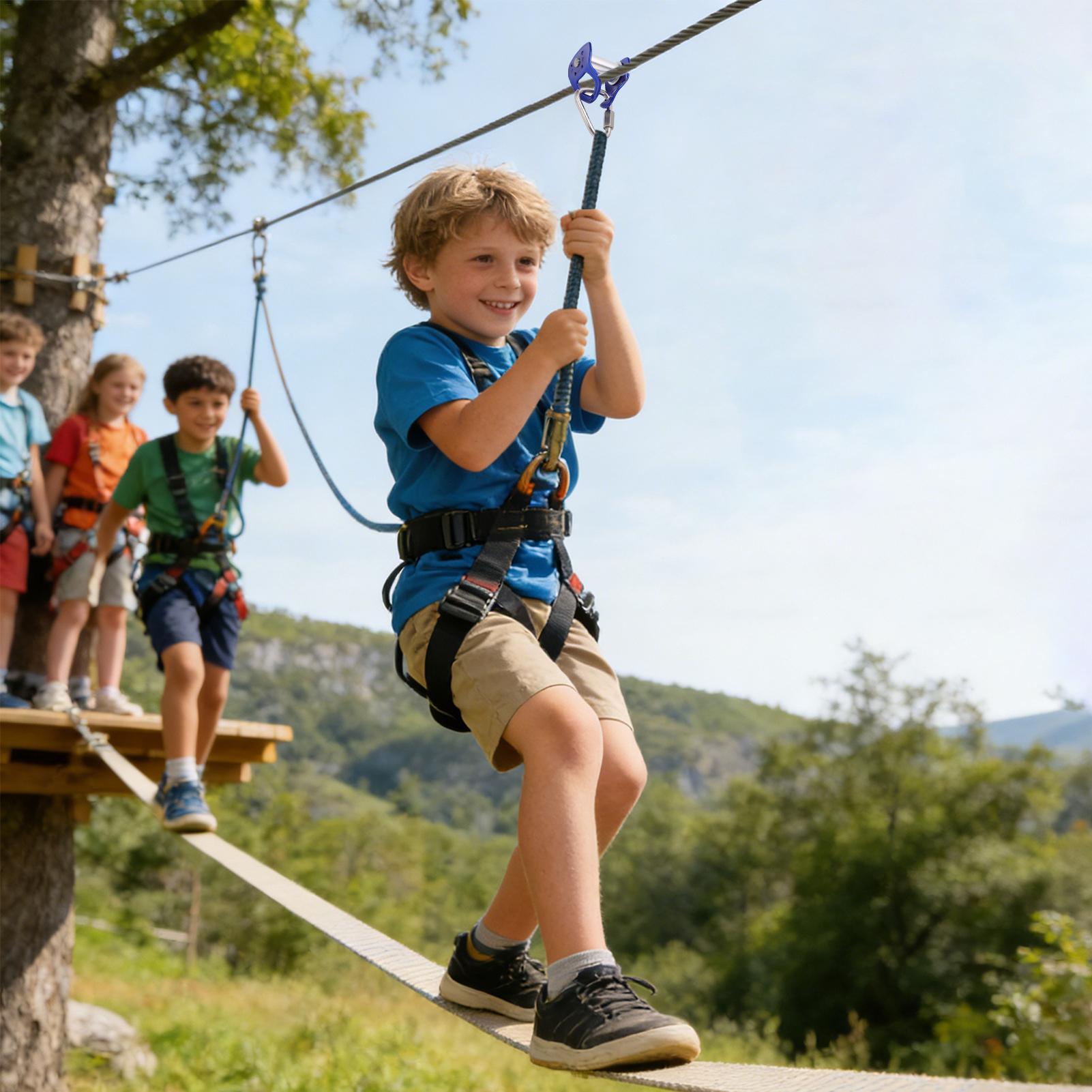 Outdoor Pulley Zip Line Quick  - Kids Outdoor Zipline recension och pris