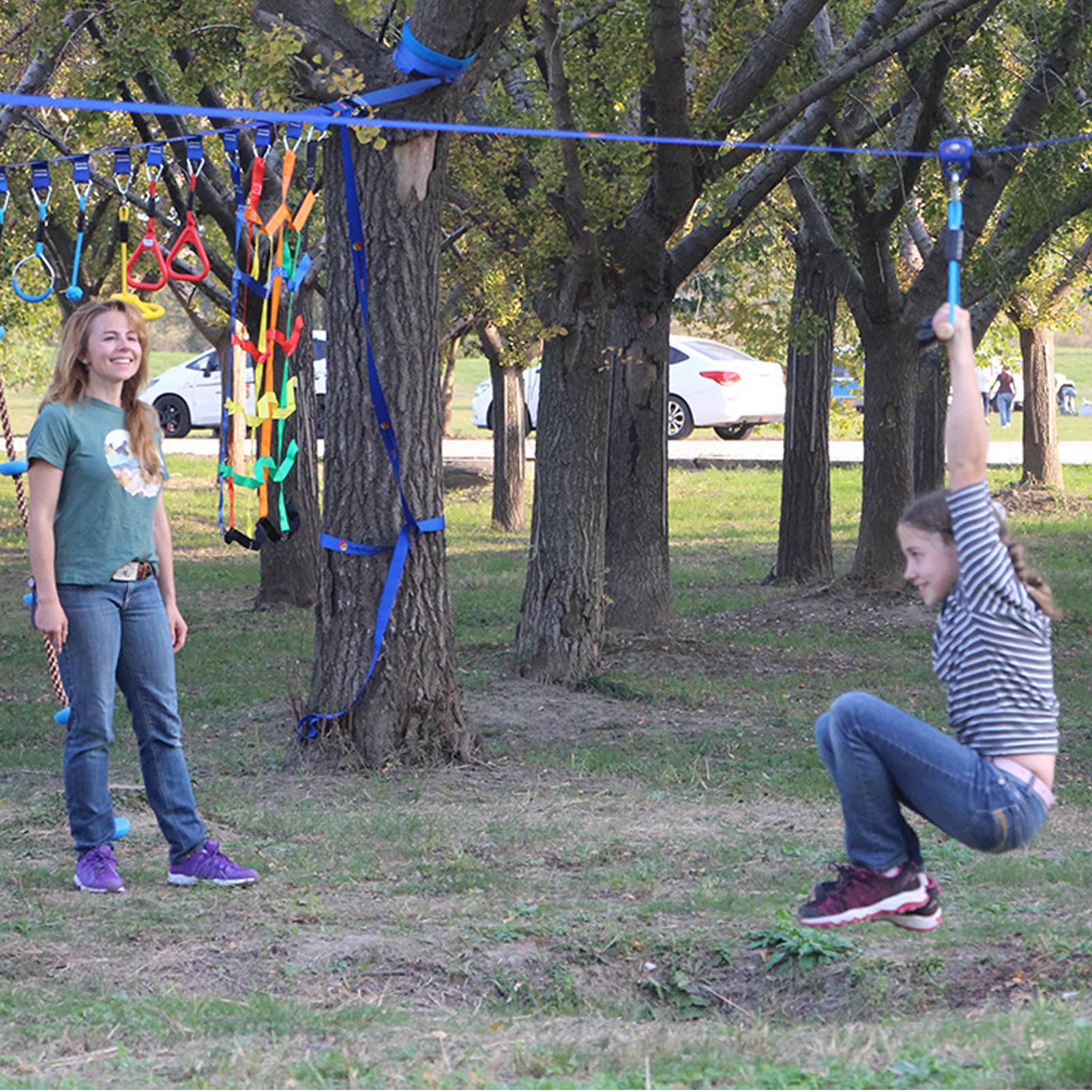 Outdoor Pulley Zip Line Quick  - Kids Outdoor Zipline recension och pris
