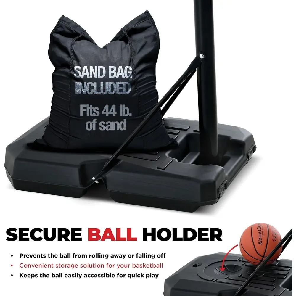 Adjustable 44 Shatterproof Bas - Basketball Hoop Outdoor recension och pris