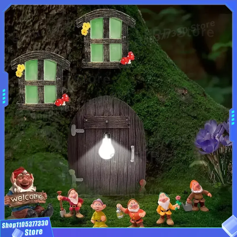 Miniature Fairy Door Sculpture - Kids Outdoor Fairy Garden recension och pris